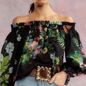 Cynthia Rowley Nola Off Shoulder Top